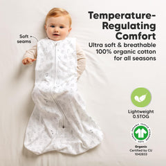 KeaBabies sleep sack armholes designed for ergonomic movement