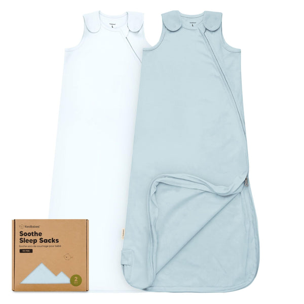 KeaBabies Glacier 0.5TOG sleep sack showing breathable fabric for comfy naps
