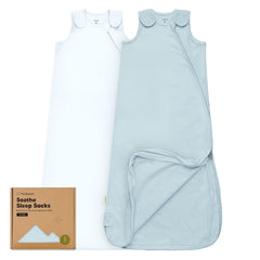 KeaBabies Glacier 0.5TOG sleep sack showing breathable fabric for comfy naps