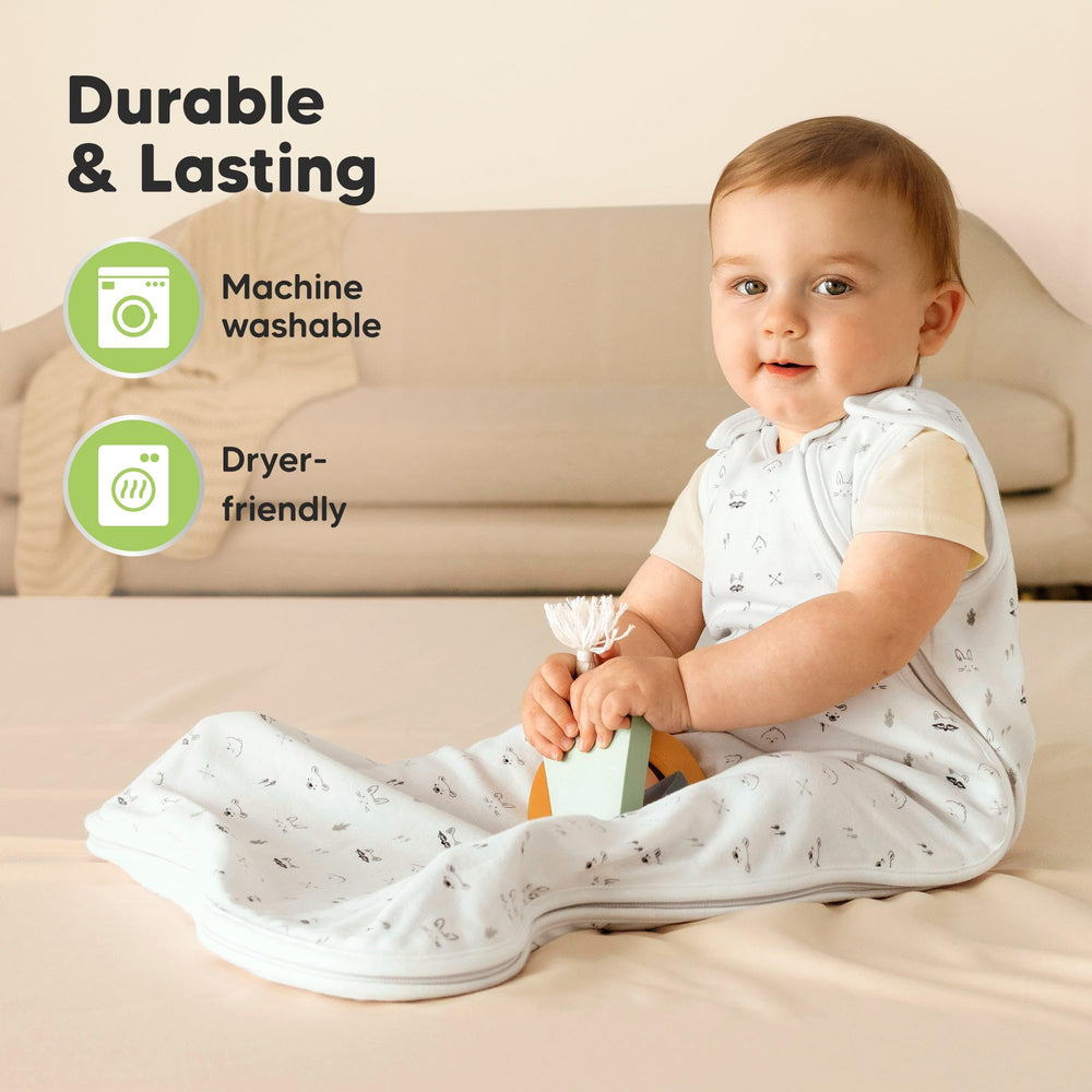 KeaBabies sleep sack is machine washable for simple care.