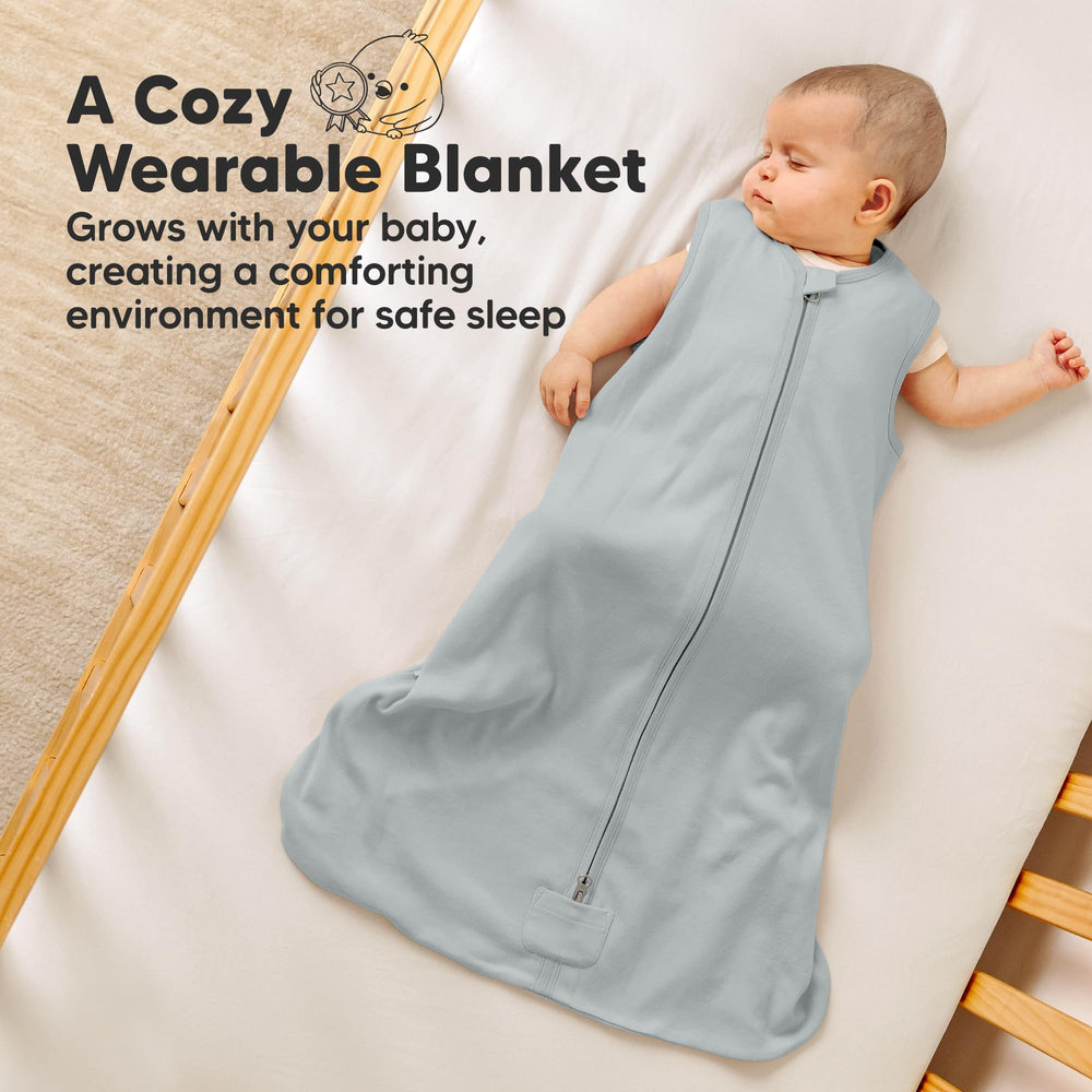 KeaBabies zipper guard protects delicate skin during changes.
