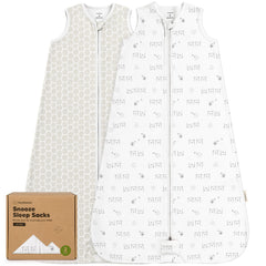 KeaBabies snooze sleep sack 0.5 tog organic cotton for year round coziness