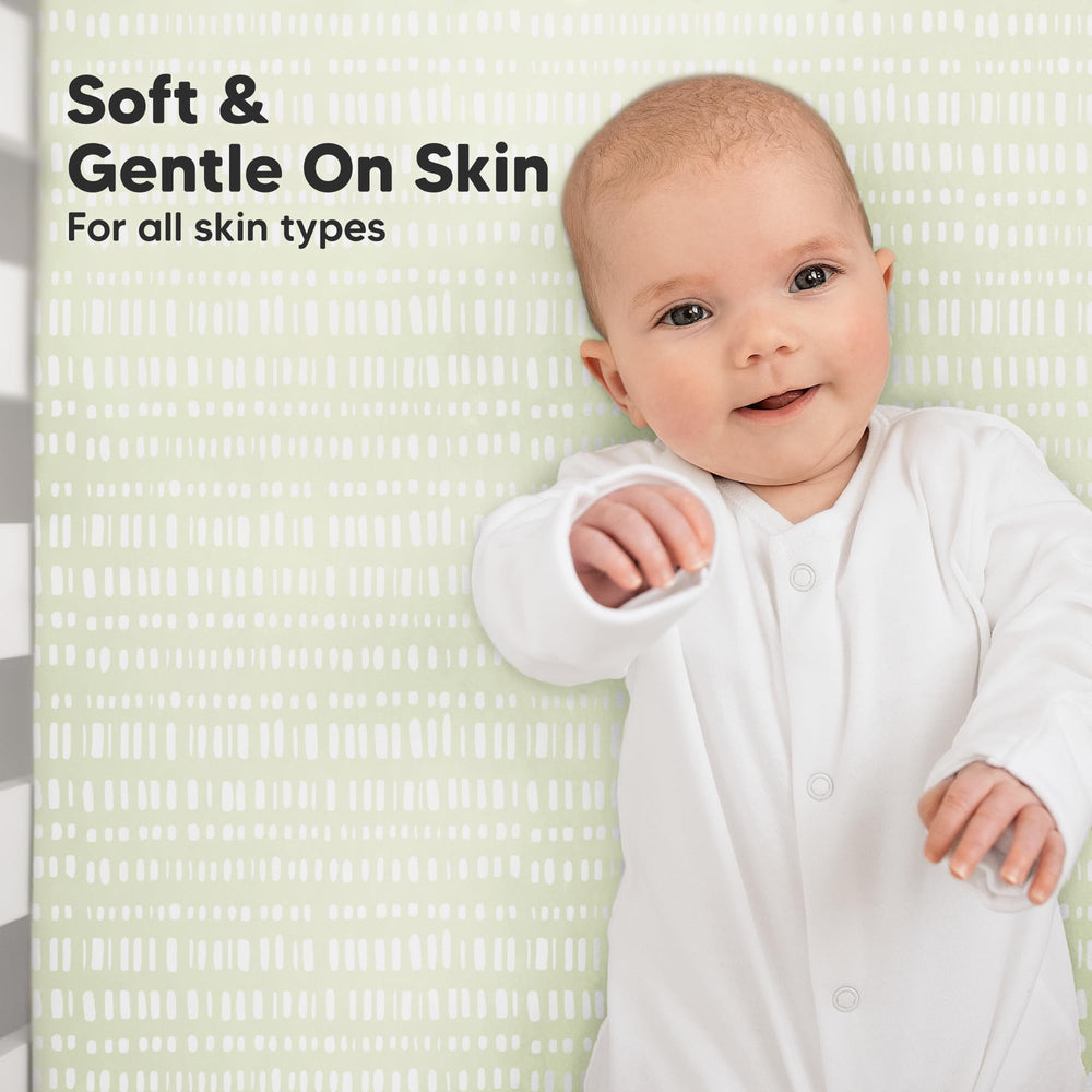 KeaBabies SnugFit-band crib sheet stays securely in place