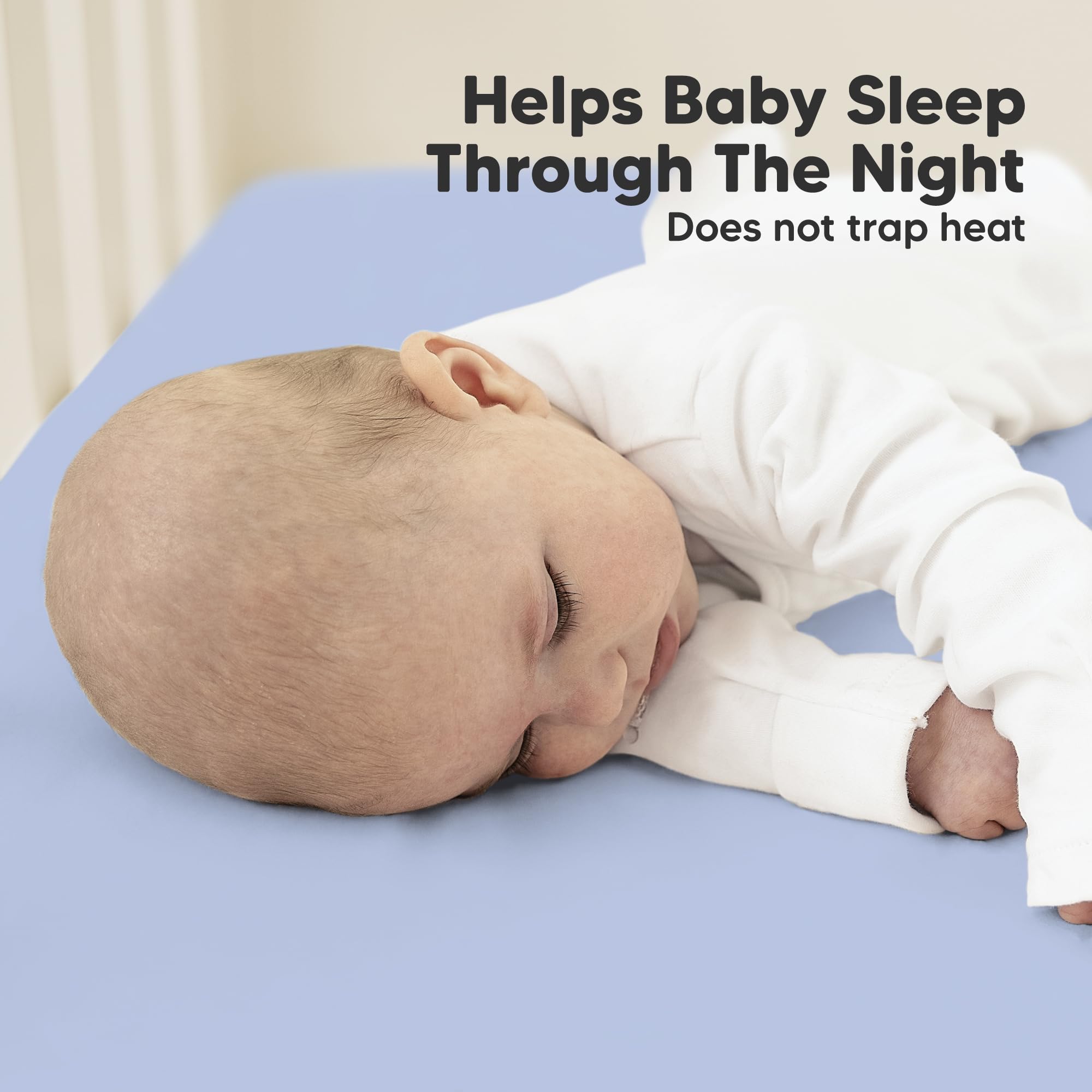KeaBabies snugfit band keeps sheets in place for safe sleep