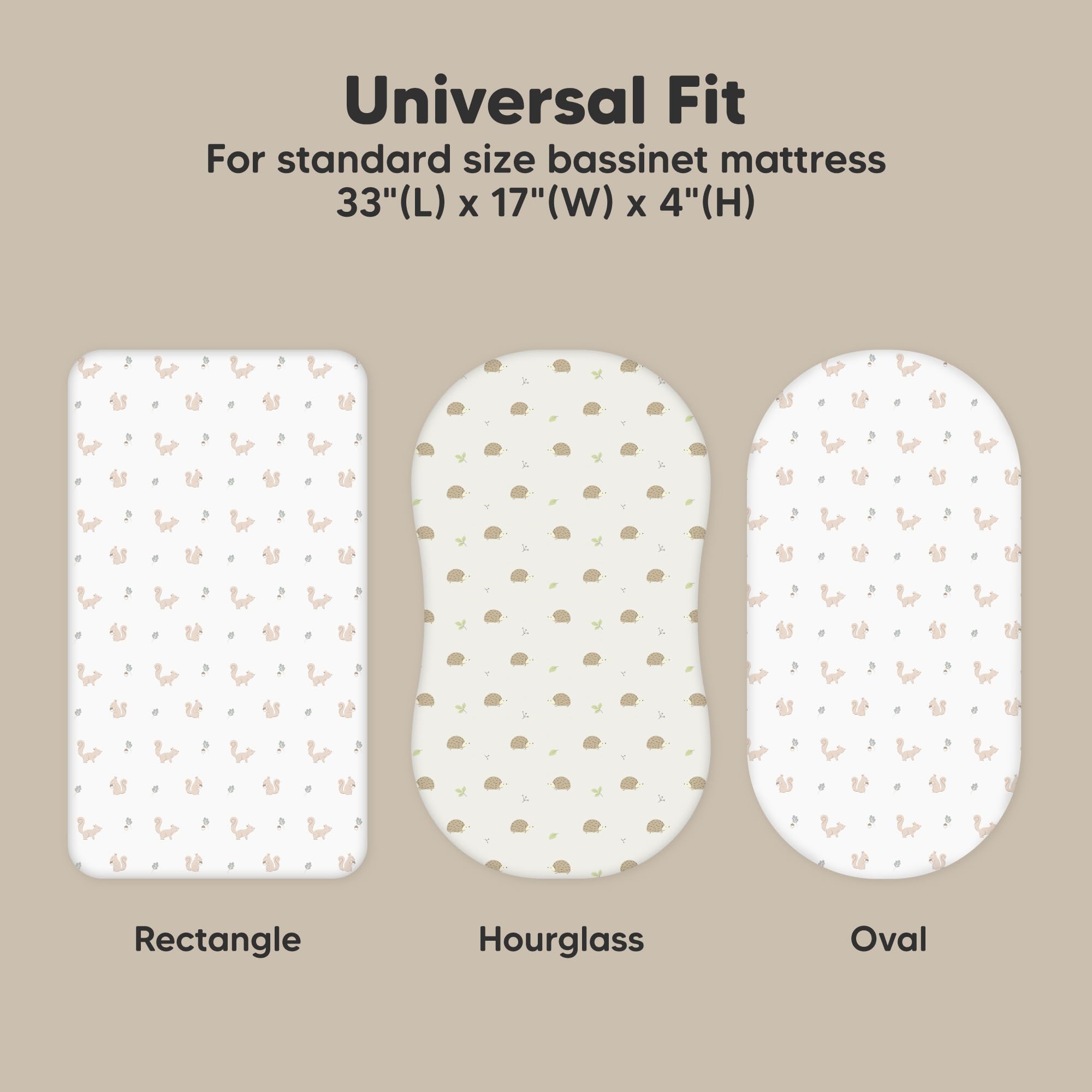 KeaBabies SnugFit Tech bassinet sheet enables easy fitting and removal.