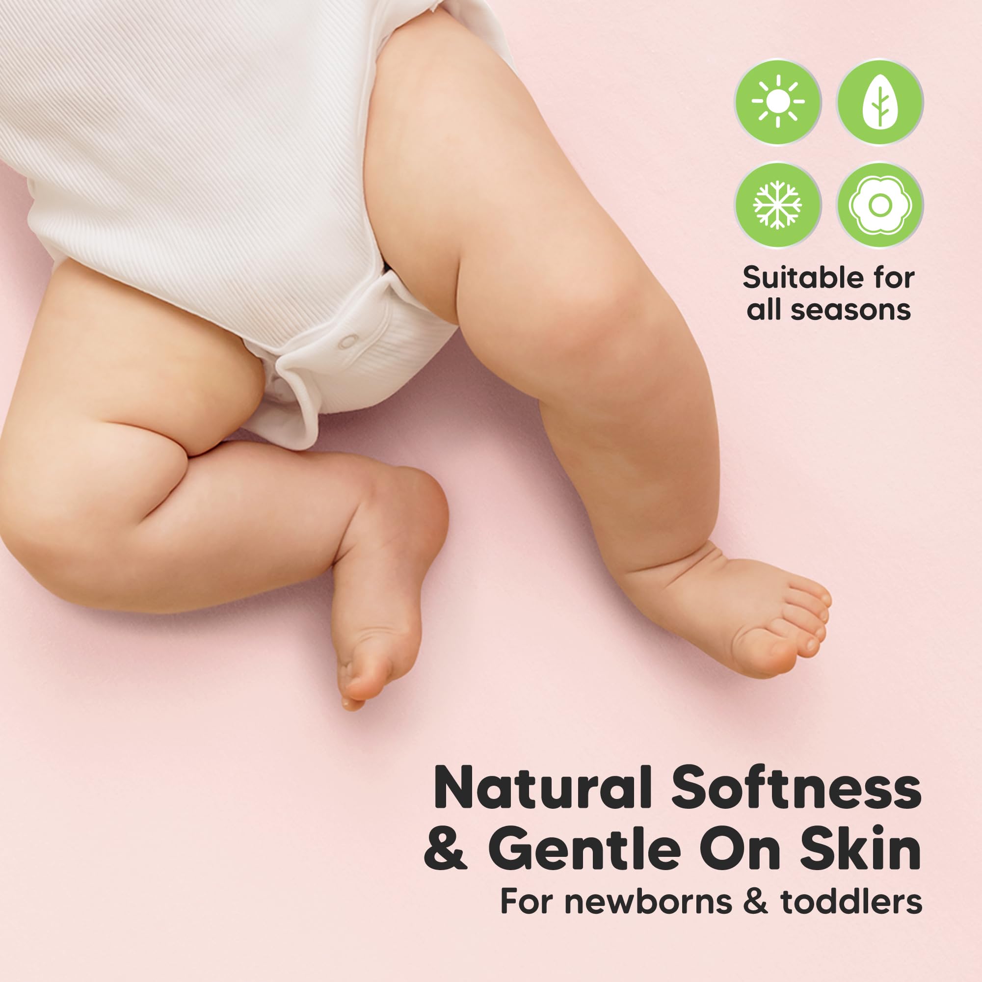 KeaBabies SnugFit Tech enables easy fitting and removal.