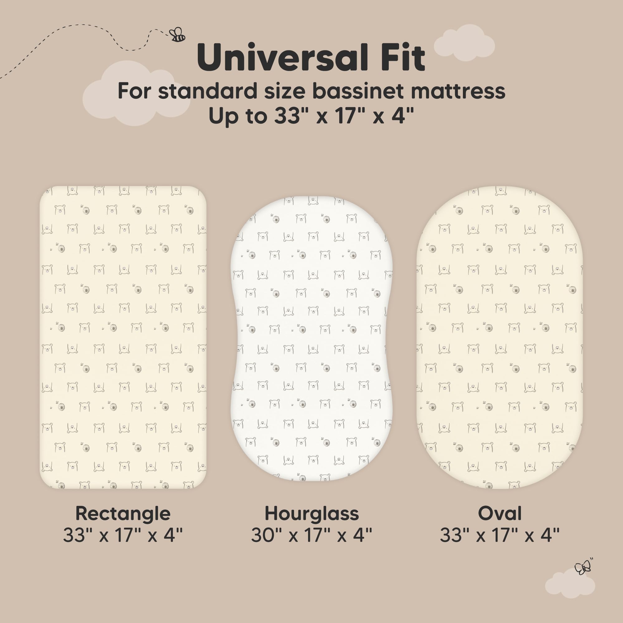 KeaBabies snugfit tech elastic band ensures secure, easy on-off fitting.