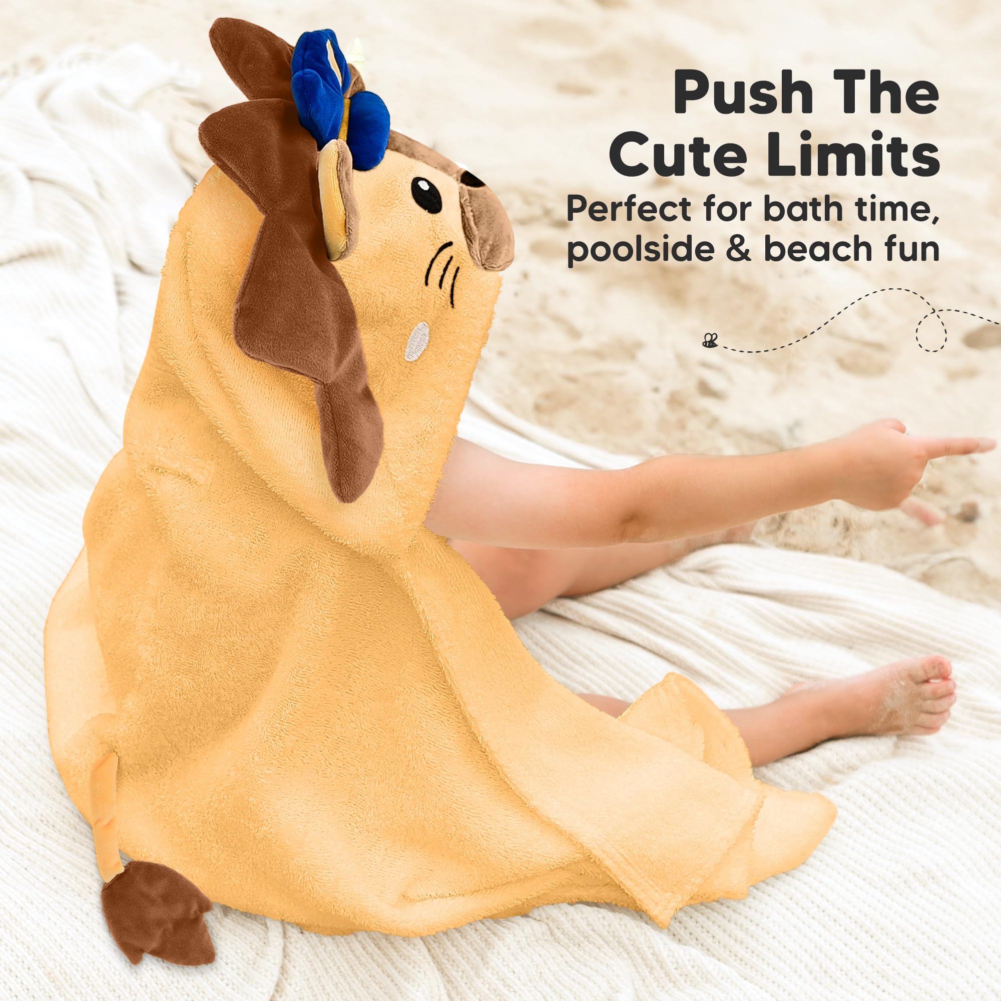 Soft 100% organic cotton terry towel feels plush on skin