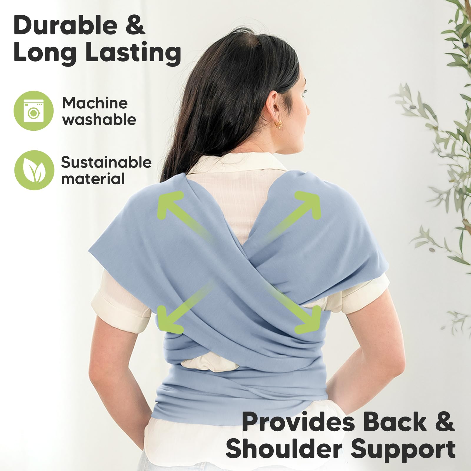 KeaBabies soft breathable fabric provides snug fit and easy adjustments