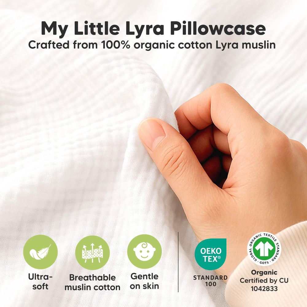 KeaBabies soft breathable muslin fabric supports comfortable rest for toddlers.