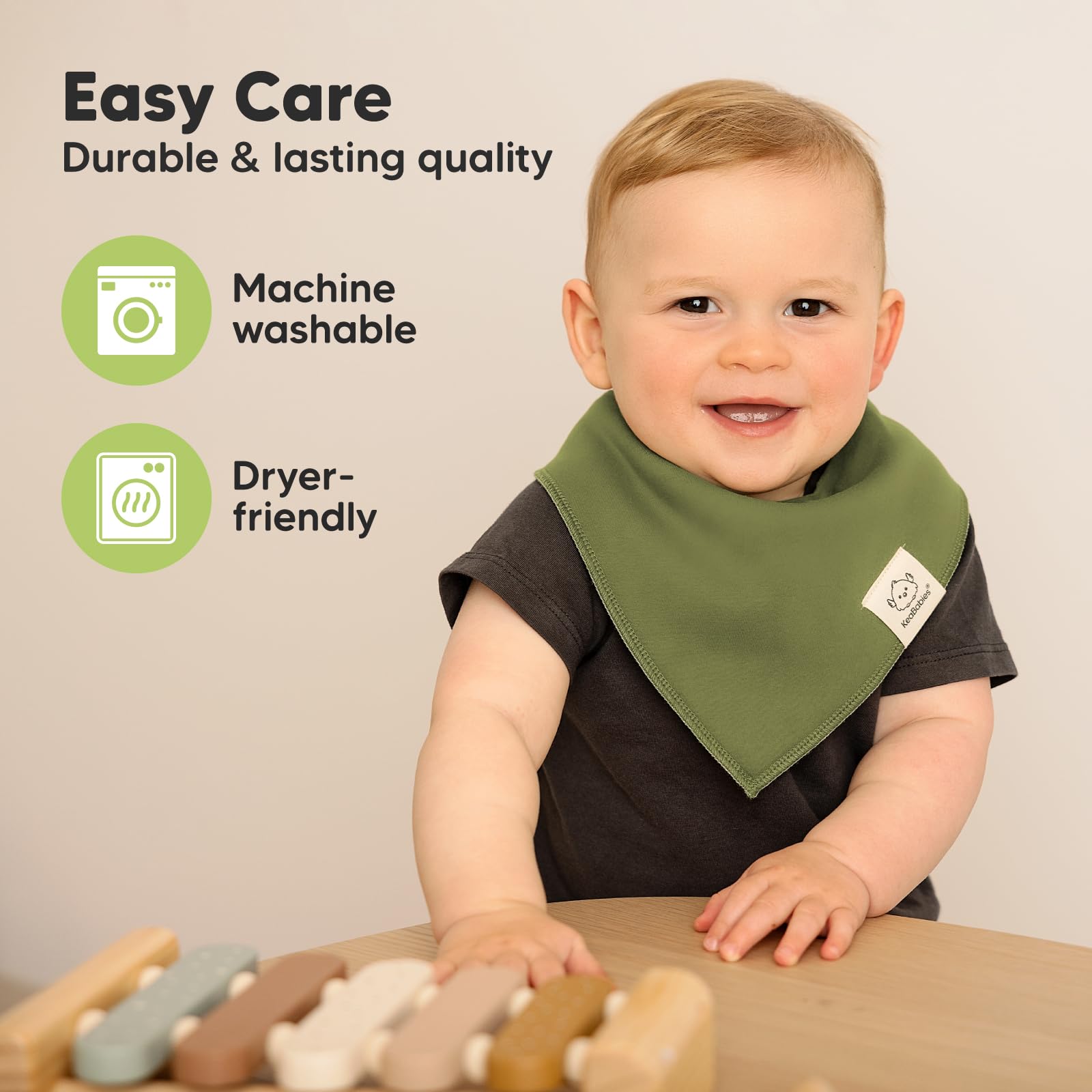 Soft breathable cotton texture that's gentle on delicate baby skin
