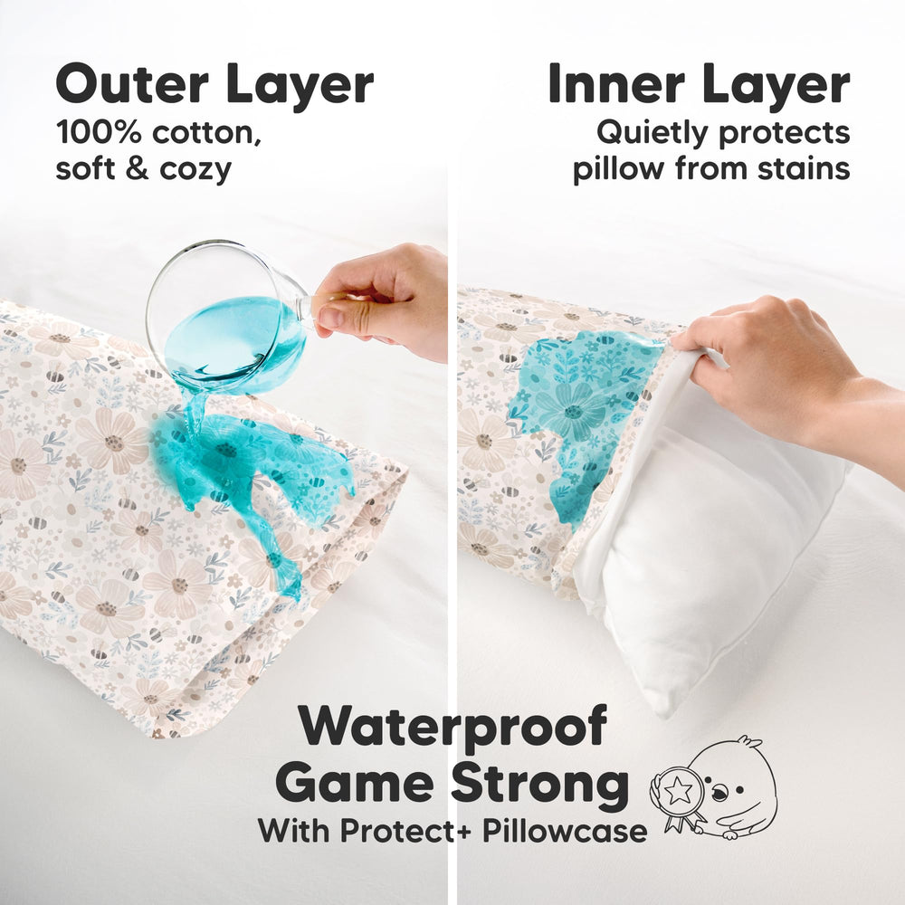 KeaBabies soft cotton inner layer provides gentle, comfortable sleep.
