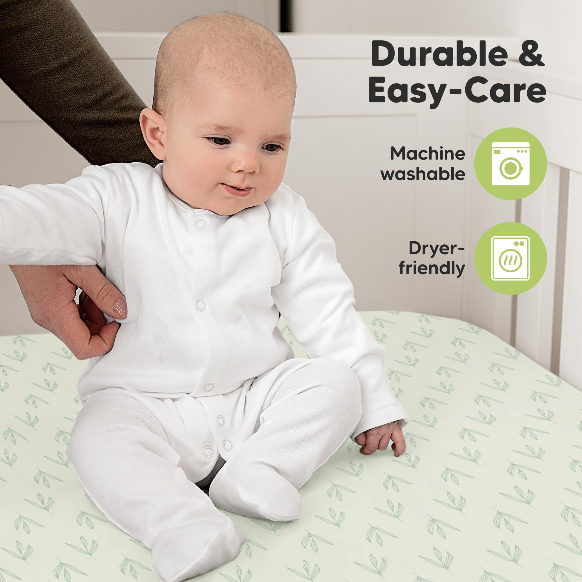 KeaBabies soft-jersey-cotton crib sheet gentle on delicate skin