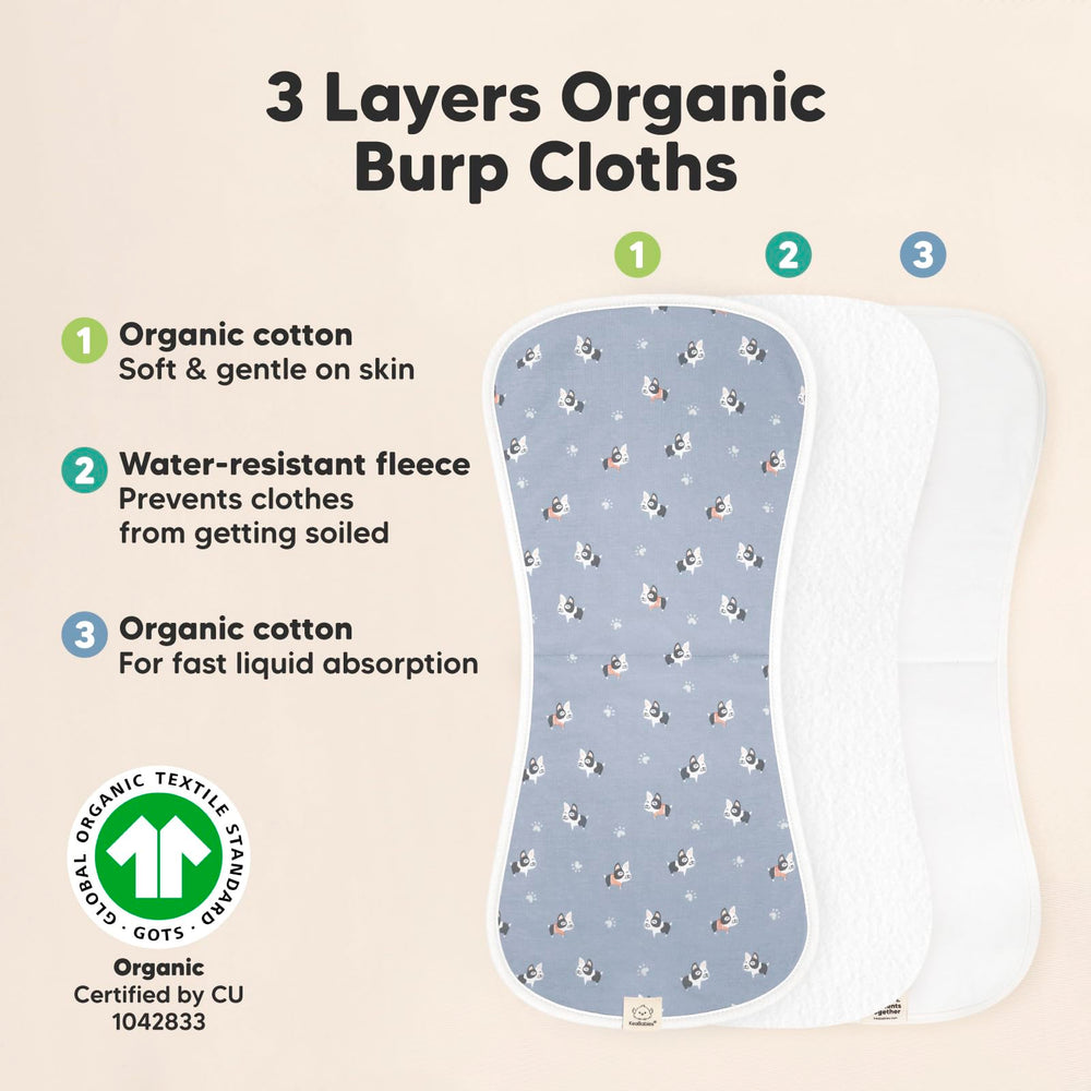 KeaBabies soft organic cotton texture gentle on newborn skin