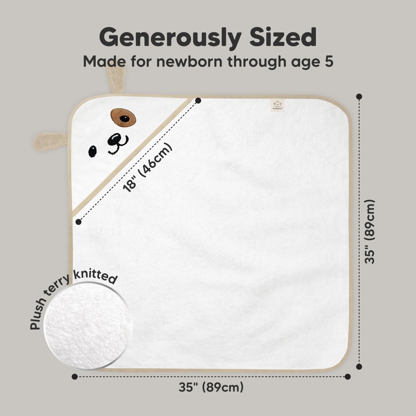 KeaBabies soft plush material provides ultra-soft skin feel.