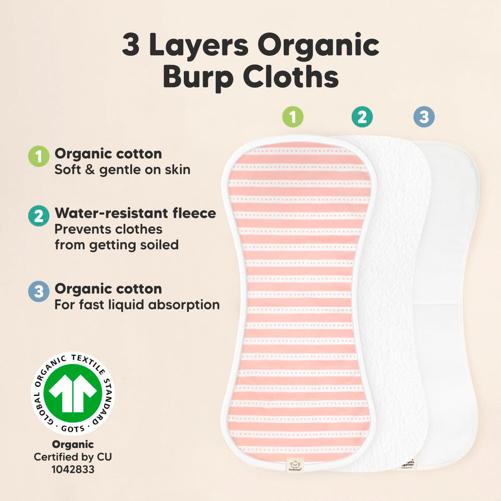 KeaBabies Soft plush organic cotton feels gentle on sensitive skin.