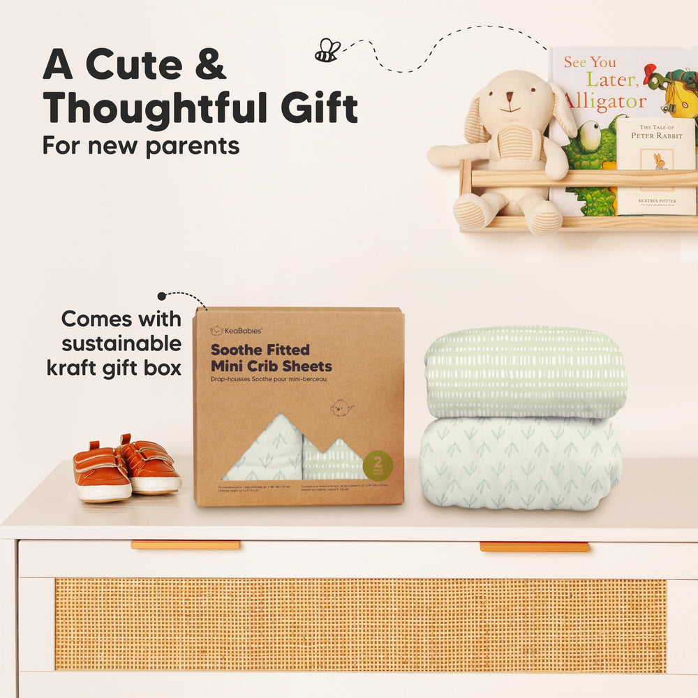 KeaBabies skin-friendly bedding creates a cozy sleep space