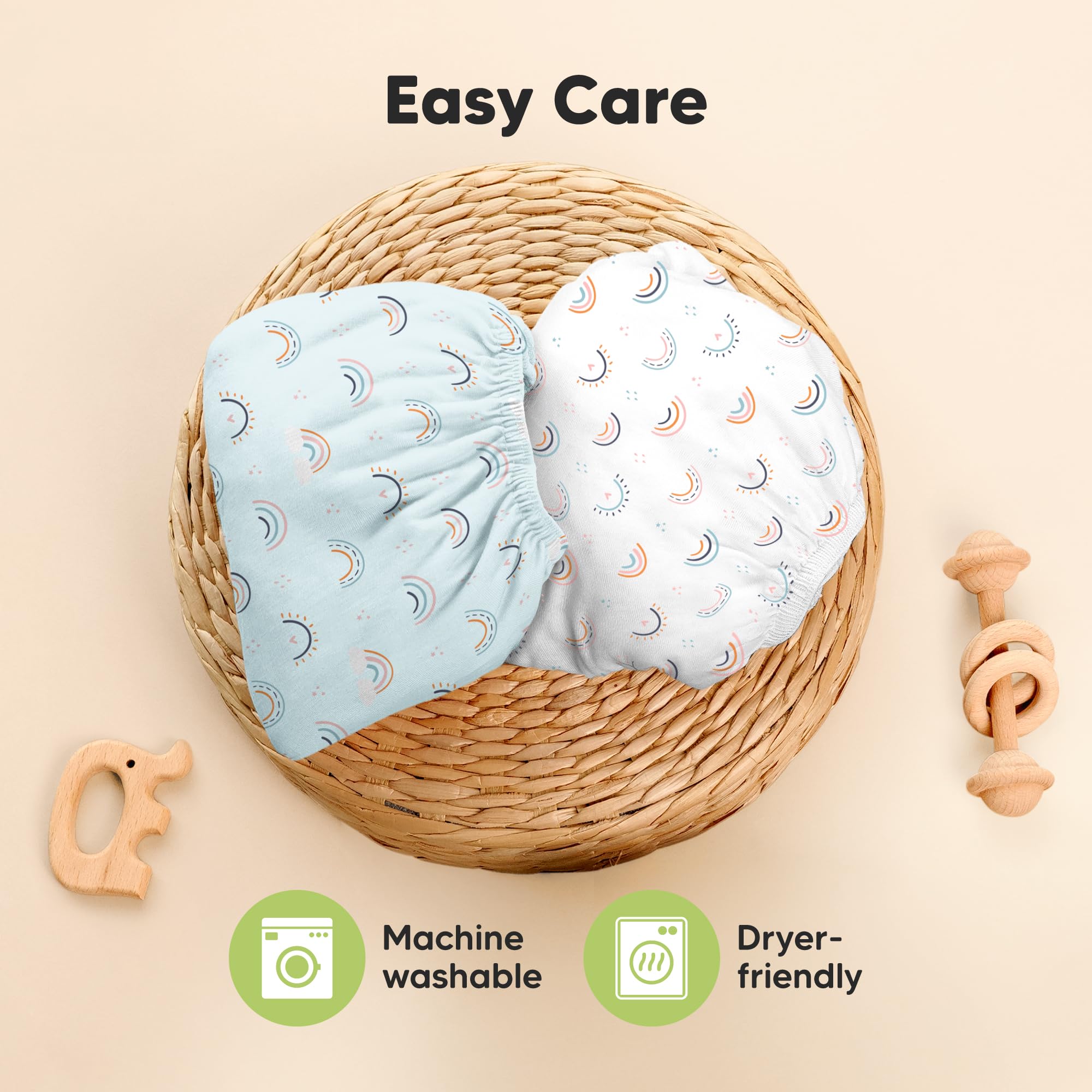 Keababies soft skin friendly fabric for delicate baby skin