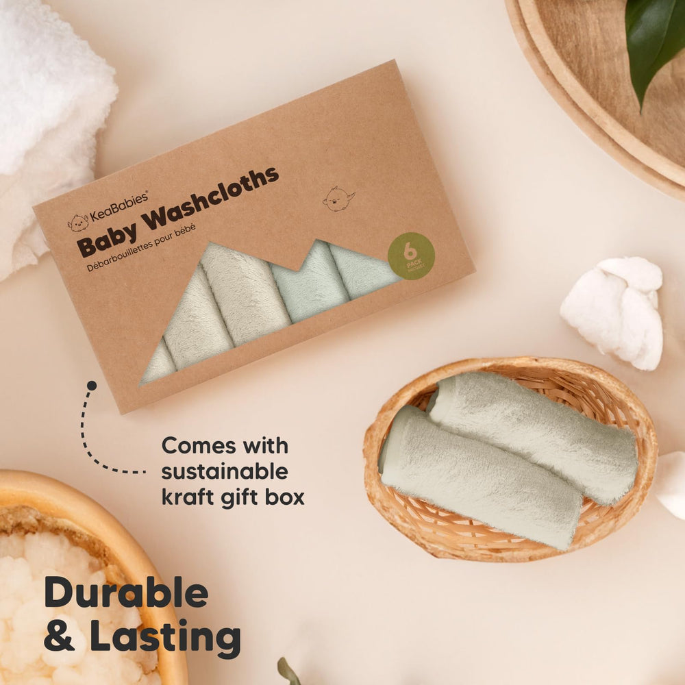 KeaBabies soft viscose fibers provide a gentle touch for sensitive skin