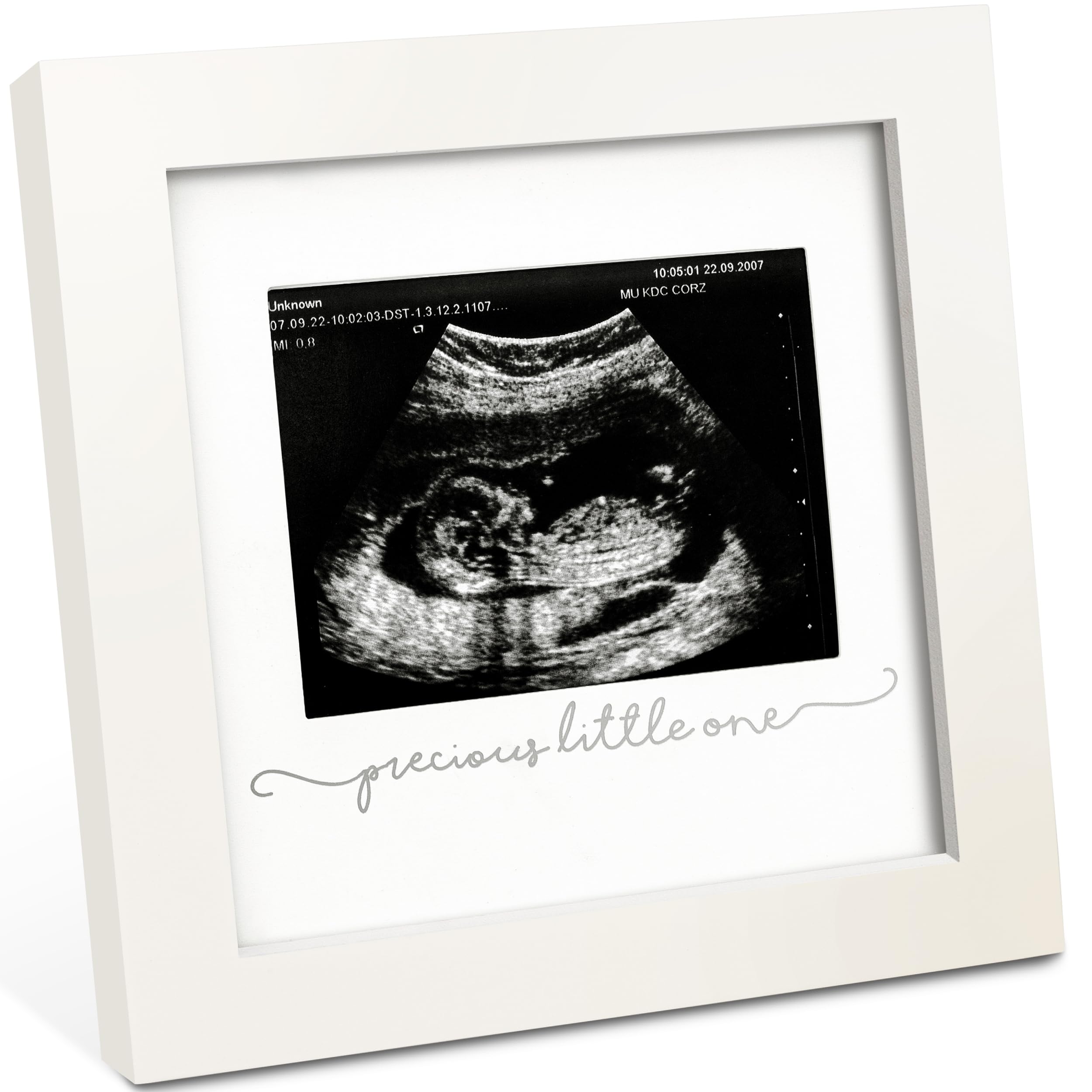KeaBabies Solo Sonogram Frame front view with glass cover complements modern nurseries