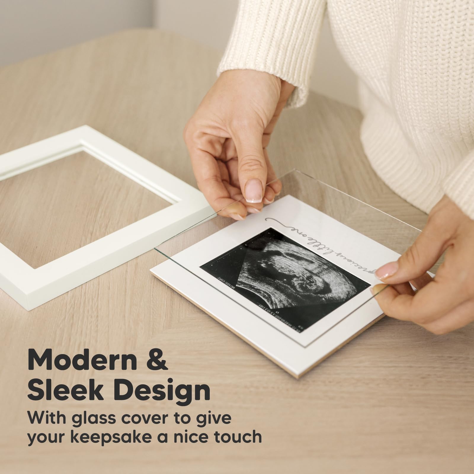 KeaBabies Ultrasound Frame in gift box ready for baby shower gifting