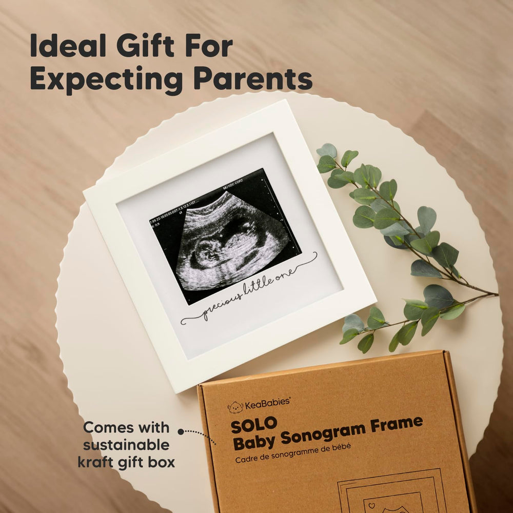 KeaBabies Sonogram Frame with quote cutouts adds sentimental wall display