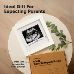 KeaBabies Sonogram Frame with quote cutouts adds sentimental wall display