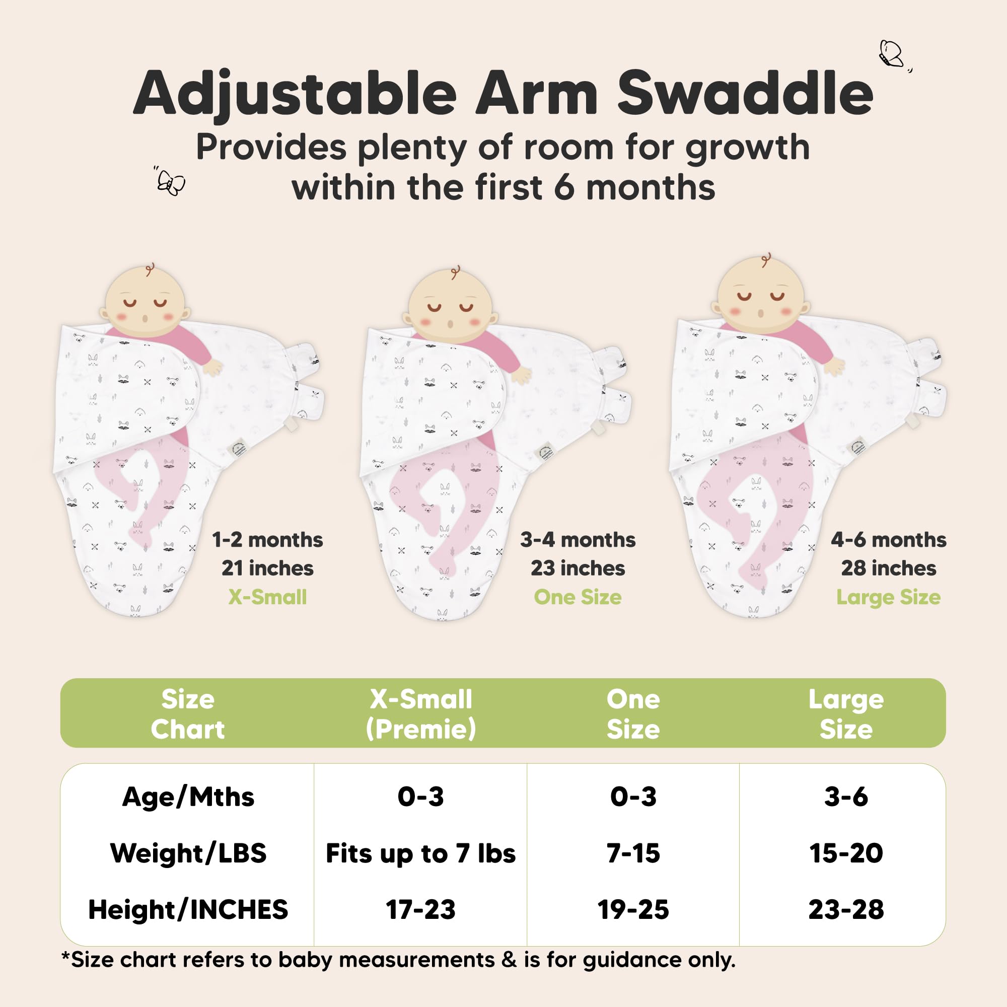 KeaBabies Soothe Swaddle Sack helps newborns rest peacefully.