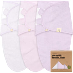 KeaBabies Soothe Wren Swaddle Wrap in soft organic cotton for gentle newborn comfort
