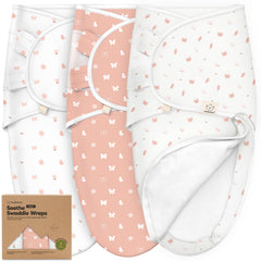 KeaBabies Soothe Zippy Swaddle Sleep Sack on baby for secure, cozy sleep.