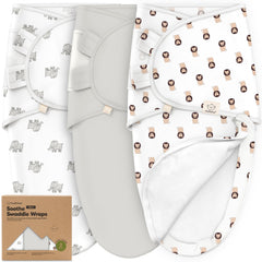 KeaBabies Soothe Zippy Swaddle zipper closeup for quick, secure diaper changes.