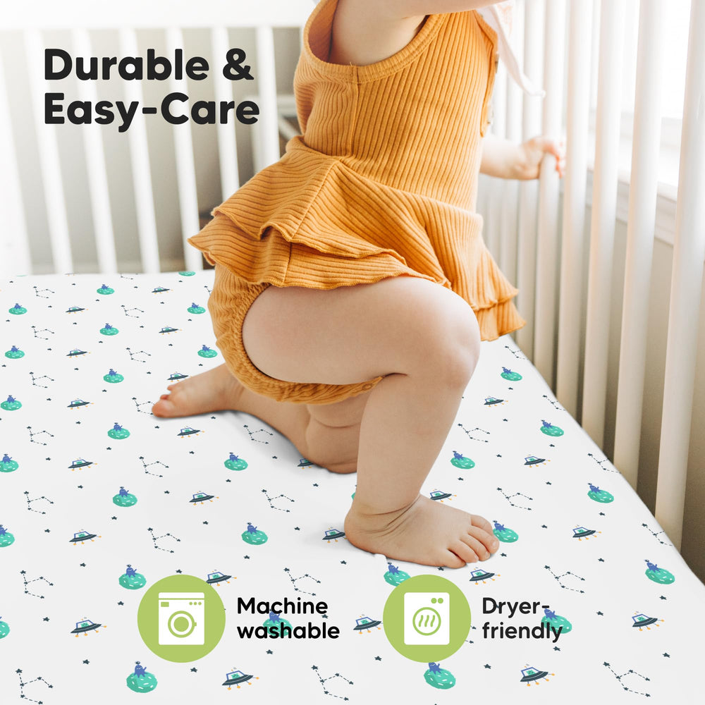KeaBabies Space Quest neutral design in a modern nursery
