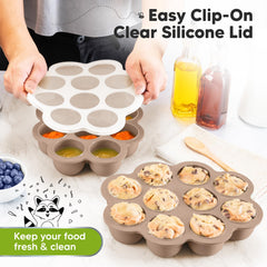 KeaBabies stackable lid and tray keep freezer organized and fresh