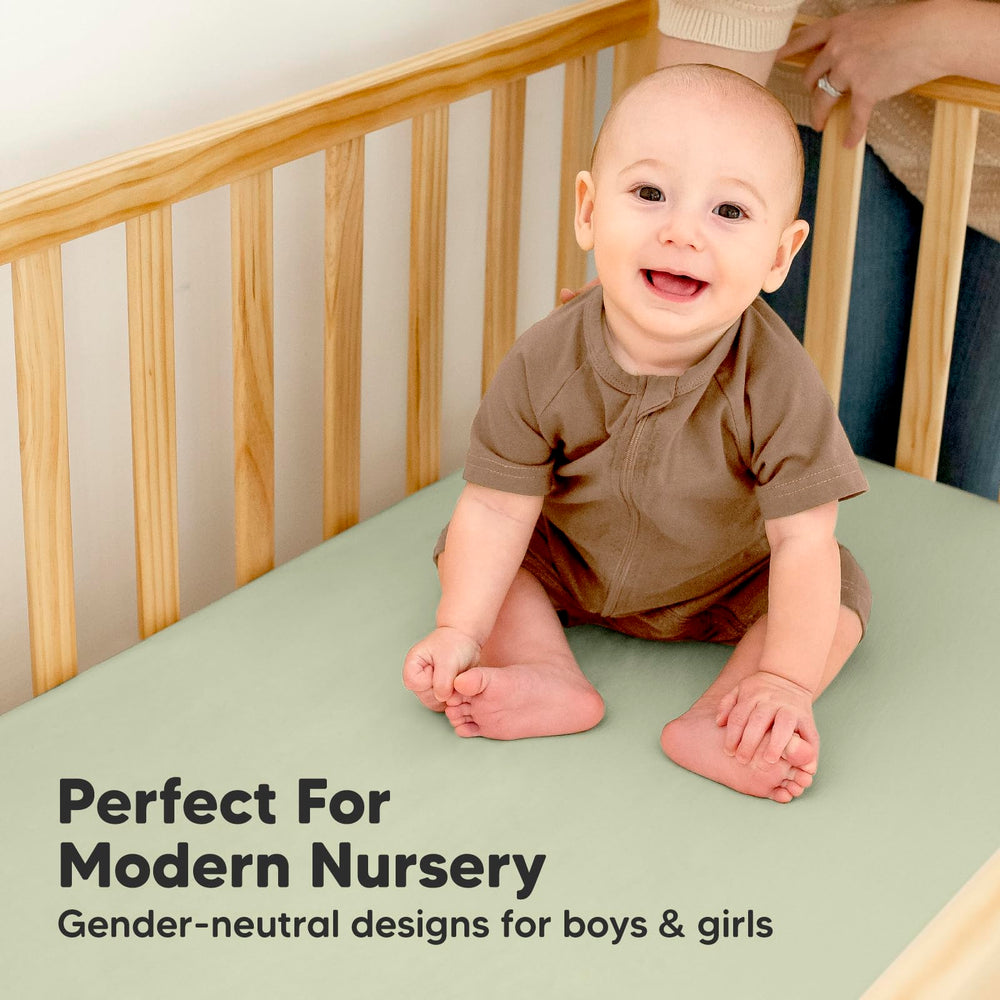KeaBabies waterproof liner helps keep the mattress clean during accidents.