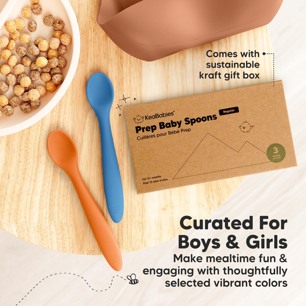 KeaBabies compact spoons are easy to store and pair with prep bowls.