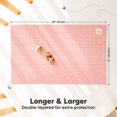 KeaBabies Stria burp cloth newborn use demonstrates gentle skin contact