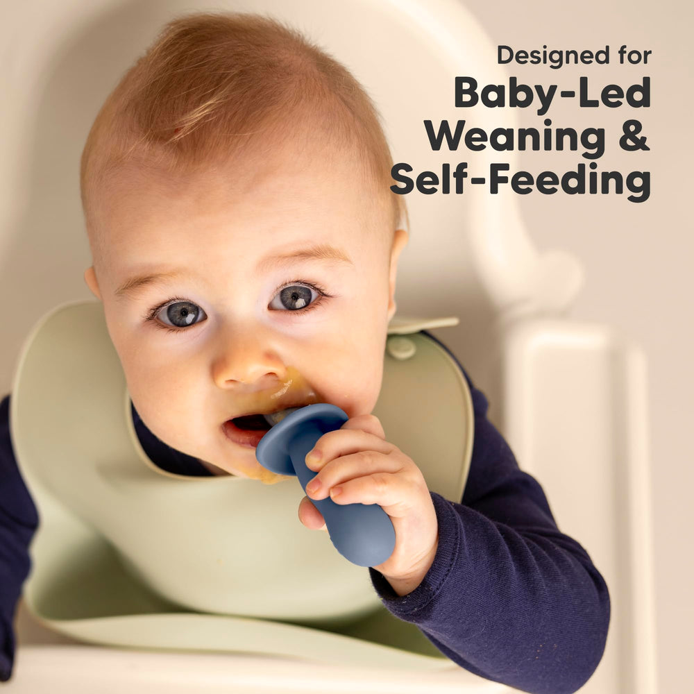 KeaBabies gender-neutral design encourages self-feeding for all babies.