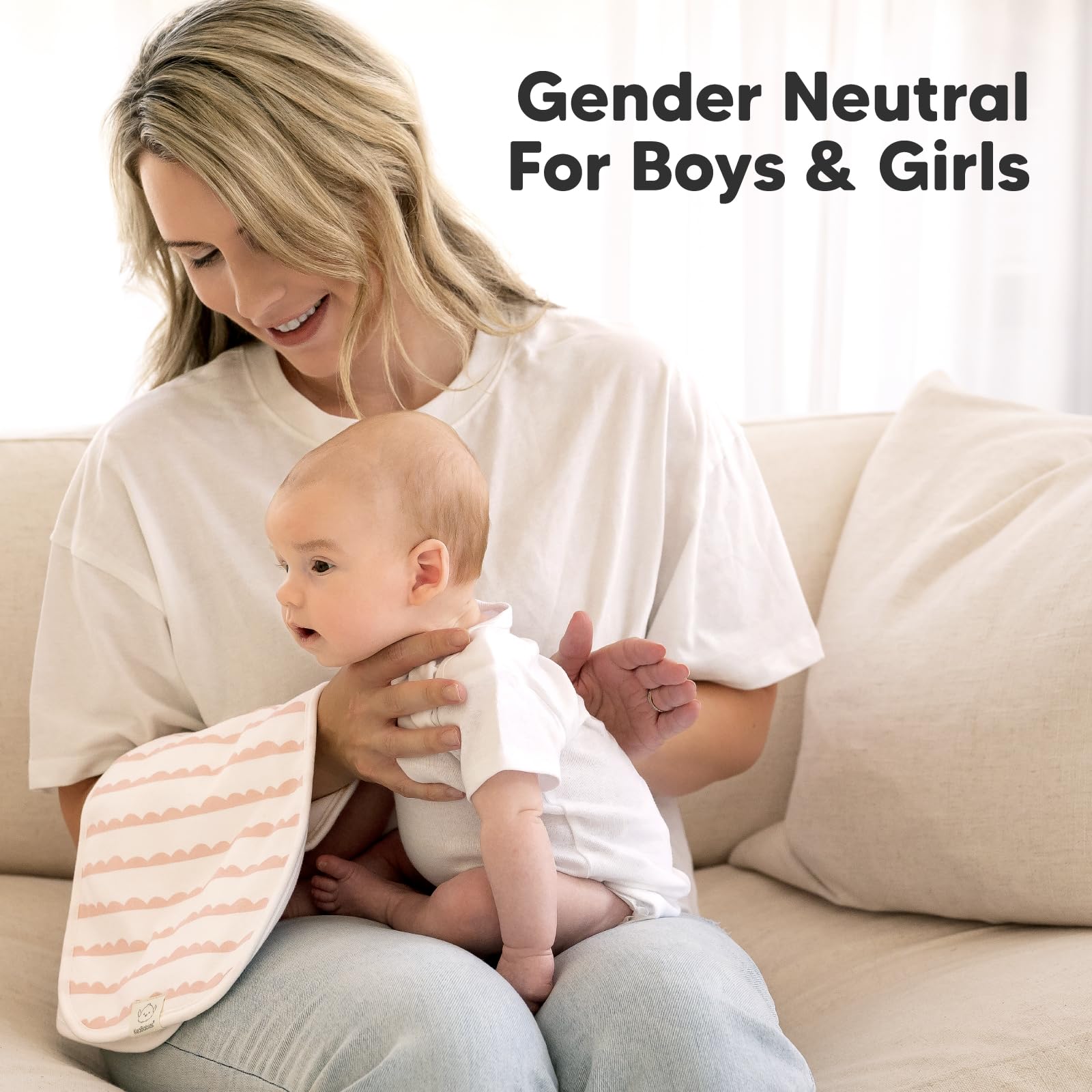 KeaBabies Three-layer design maximizes protection during spit-up moments.
