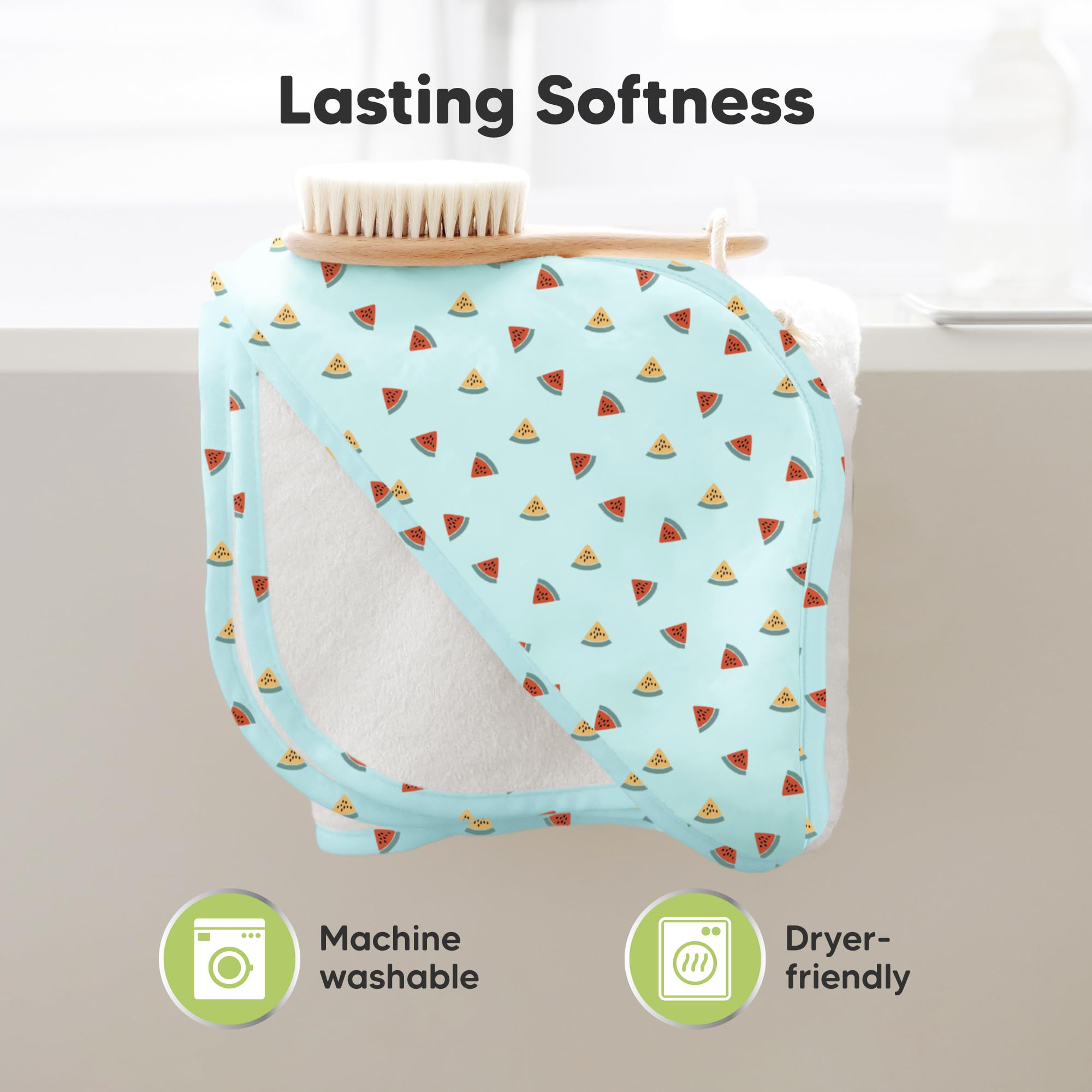 KeaBabies toddler-growth towel grows with child past infancy