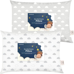 KeaBabies toddler pillow with 13x18 cloud design offers ergonomic sleep support for kids.