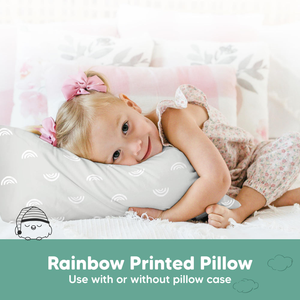KeaBabies durable-stitch closeup highlights lasting pillow construction for toddlers