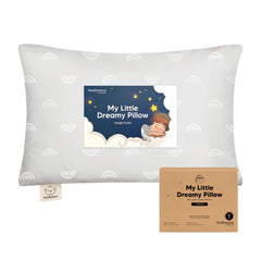 KeaBabies toddler pillow 13x18 face view shows compact, secure travel companion