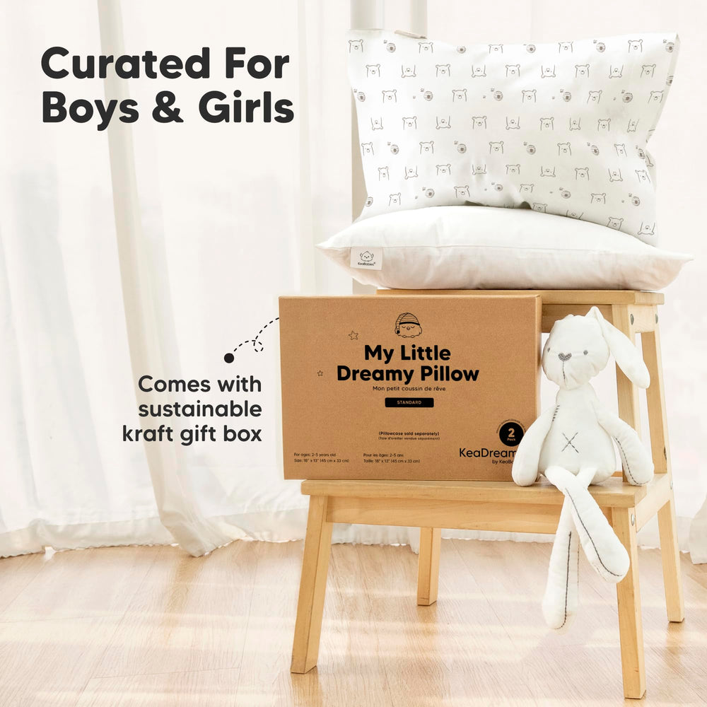 KeaBabies 13x18 pillow with pillowcase sold separately.