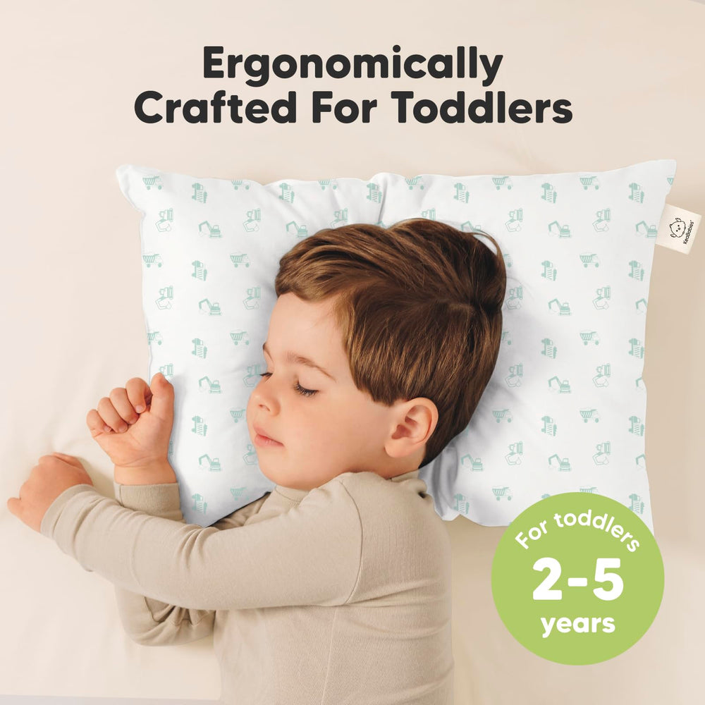 KeaBabies 13x18 soft organic cotton pillow with gentle neck support.
