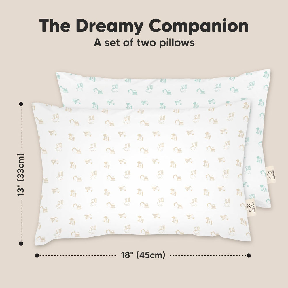 KeaBabies travel-friendly toddler pillow design for on-the-go use.