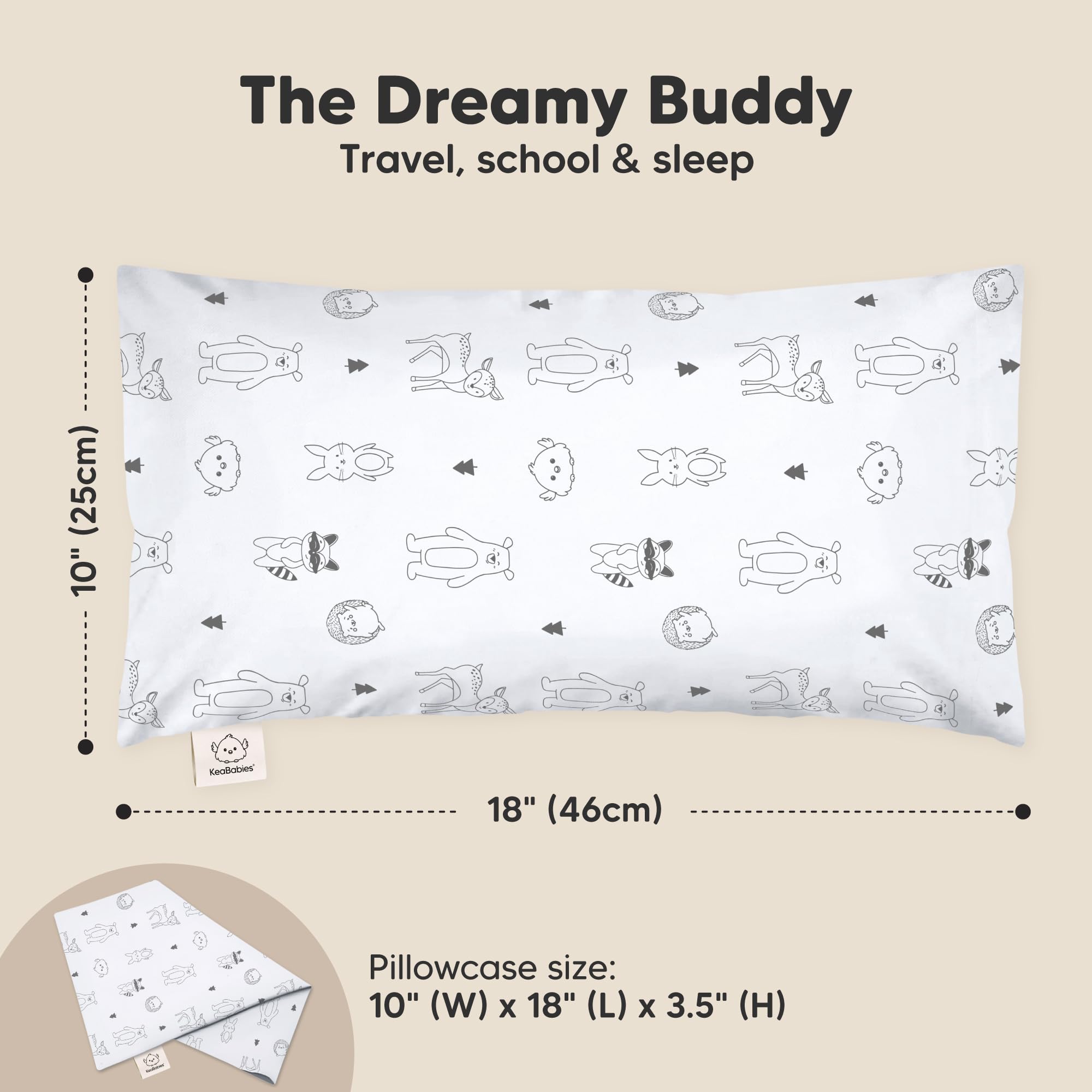 KeaBabies fabric closeup cotton highlights breathable safe material