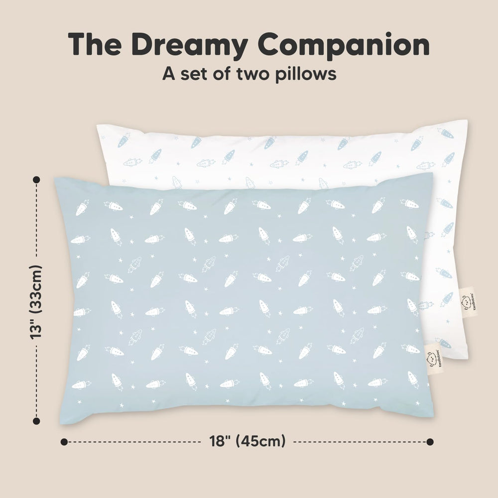 KeaBabies pillow fluff restored after washing using gentle massage