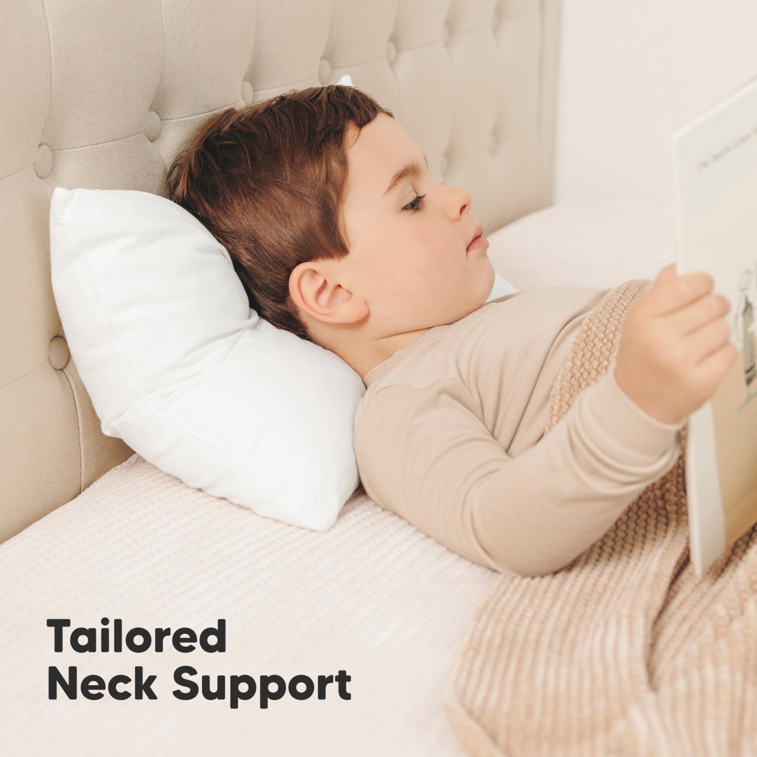 Pillowcase sold separately for customization and care