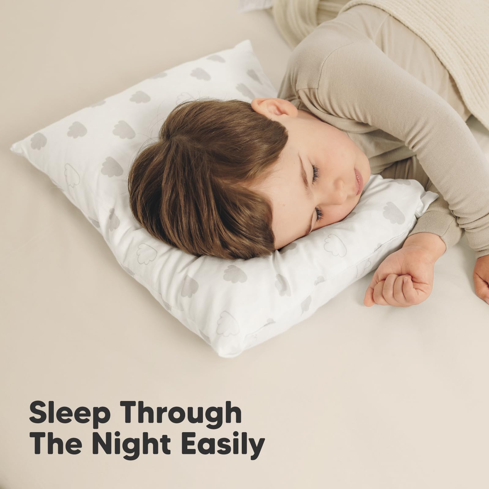 KeaBabies toddler pillow ideal for sleepovers and car rides.