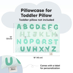 KeaBabies toddler pillowcase close-up shows soft texture and cozy feel.